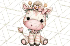 Valentine Jungle Animals PNG, Mini World, Cute Safari Hearts Product Image 2