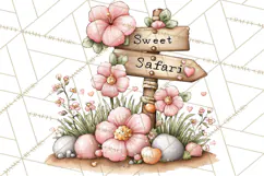 Valentine Jungle Animals PNG, Mini World, Cute Safari Hearts Product Image 2