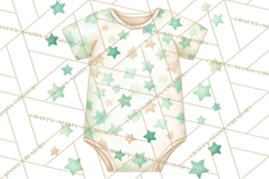 Baby Nursery Clipart PNG, Mint Cream Baby Shower Decor Product Image 3