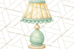 Baby Nursery Clipart PNG, Mint Cream Baby Shower Decor Product Image 2