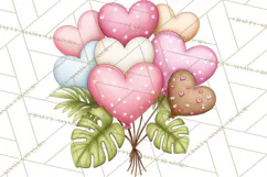Valentine Jungle Animals PNG, Mini World, Cute Safari Hearts Product Image 4