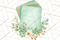 Baby Nursery Clipart PNG, Mint Cream Baby Shower Decor Product Image 5