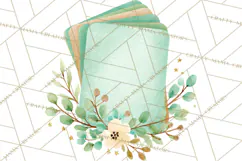 Baby Nursery Clipart PNG, Mint Cream Baby Shower Decor Product Image 5