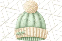 Baby Nursery Clipart PNG, Mint Cream Baby Shower Decor Product Image 4