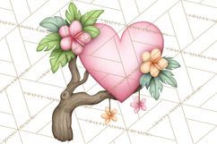 Valentine Jungle Animals PNG, Mini World, Cute Safari Hearts Product Image 3