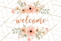 Baby Nursery Clipart PNG, Peach Coral Baby Shower Decor Product Image 4