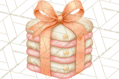 Baby Nursery Clipart PNG, Peach Coral Baby Shower Decor Product Image 3