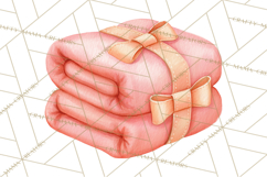 Baby Nursery Clipart PNG, Peach Coral Baby Shower Decor Product Image 3