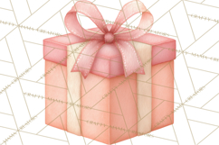 Baby Nursery Clipart PNG, Peach Coral Baby Shower Decor Product Image 2