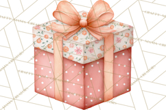 Baby Nursery Clipart PNG, Peach Coral Baby Shower Decor Product Image 4