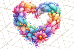 Swirling Valentine Hearts Continuous Line Art Pink Heart Product Image 5