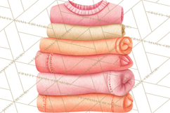 Baby Nursery Clipart PNG, Peach Coral Baby Shower Decor Product Image 5