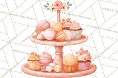 Baby Nursery Clipart PNG, Peach Coral Baby Shower Decor Product Image 2