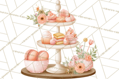 Baby Nursery Clipart PNG, Peach Coral Baby Shower Decor Product Image 3