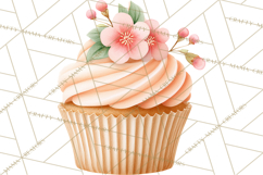 Baby Nursery Clipart PNG, Peach Coral Baby Shower Decor Product Image 5