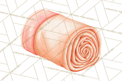 Baby Nursery Clipart PNG, Peach Coral Baby Shower Decor Product Image 2