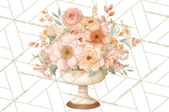 Baby Nursery Clipart PNG, Peach Coral Baby Shower Decor Product Image 2