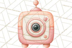 Baby Nursery Clipart PNG, Peach Coral Baby Shower Decor Product Image 3