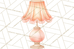 Baby Nursery Clipart PNG, Peach Coral Baby Shower Decor Product Image 4