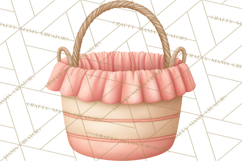 Baby Nursery Clipart PNG, Peach Coral Baby Shower Decor Product Image 3