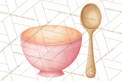 Baby Nursery Clipart PNG, Peach Coral Baby Shower Decor Product Image 5