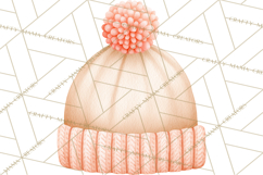 Baby Nursery Clipart PNG, Peach Coral Baby Shower Decor Product Image 2