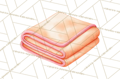 Baby Nursery Clipart PNG, Peach Coral Baby Shower Decor Product Image 4