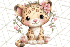 Valentine Jungle Animals PNG, Mini World, Cute Safari Hearts Product Image 2