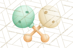 Baby Nursery Clipart PNG, Mint Cream Baby Shower Decor Product Image 3