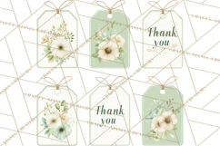 Baby Nursery Clipart PNG, Mint Cream Baby Shower Decor Product Image 4