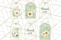 Baby Nursery Clipart PNG, Mint Cream Baby Shower Decor Product Image 4