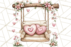 Valentine Jungle Animals PNG, Mini World, Cute Safari Hearts Product Image 2