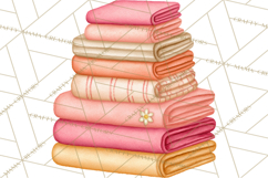 Baby Nursery Clipart PNG, Peach Coral Baby Shower Decor Product Image 5