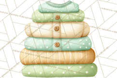 Baby Nursery Clipart PNG, Mint Cream Baby Shower Decor Product Image 5