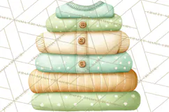 Baby Nursery Clipart PNG, Mint Cream Baby Shower Decor Product Image 5
