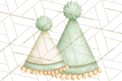 Baby Nursery Clipart PNG, Mint Cream Baby Shower Decor Product Image 3