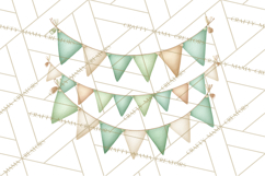 Baby Nursery Clipart PNG, Mint Cream Baby Shower Decor Product Image 4