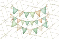 Baby Nursery Clipart PNG, Mint Cream Baby Shower Decor Product Image 4