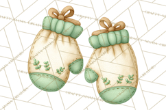 Baby Nursery Clipart PNG, Mint Cream Baby Shower Decor Product Image 5