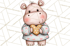 Valentine Jungle Animals PNG, Mini World, Cute Safari Hearts Product Image 2