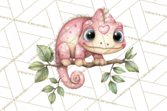 Valentine Jungle Animals PNG, Mini World, Cute Safari Hearts Product Image 2