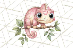 Valentine Jungle Animals PNG, Mini World, Cute Safari Hearts Product Image 2