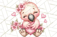 Valentine Jungle Animals PNG, Mini World, Cute Safari Hearts Product Image 2