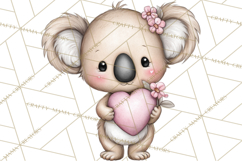 Valentine Jungle Animals PNG, Mini World, Cute Safari Hearts Product Image 4