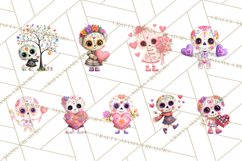 Valentine Sugar Skull Skeleton Clipart, Calavera PNG Art Product Image 9