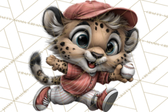 Safari Animals Playing Baseball Sports Clipart PNG Product Image 2