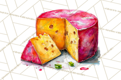 Watercolor Wine Clipart, Drinking Wine Png, Sublimation Product Image 2