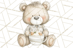 New England Coastal Teddy Bear Nautical Summer Clipart Product Image 3