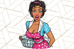 Vintage 1950s Housewife Clipart, Retro Woman Png Files Product Image 4
