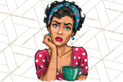 Vintage 1950s Housewife Clipart, Retro Woman Png Files Product Image 5